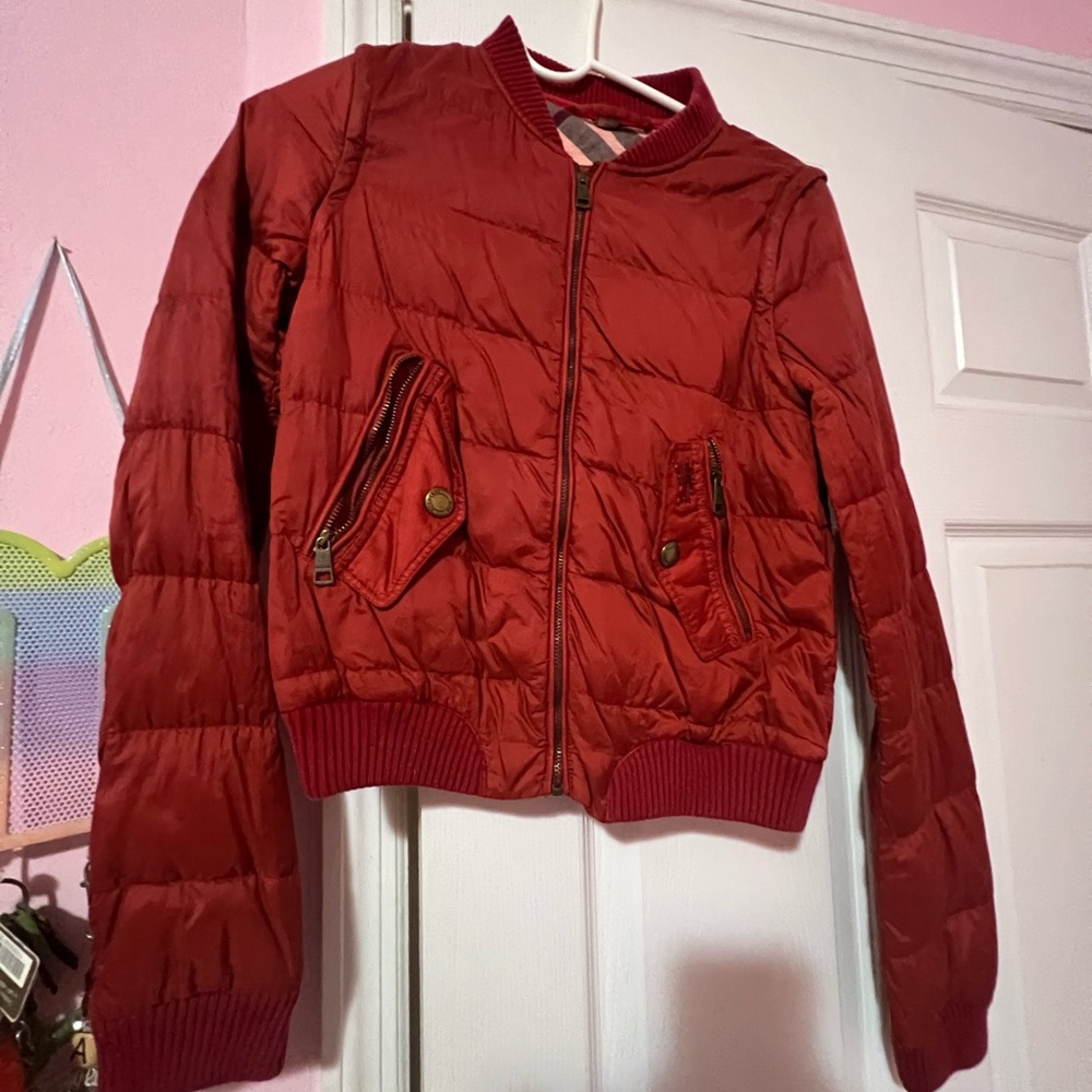 Burberry authentic red puffer